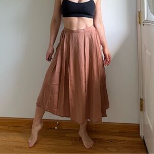 Women's Midi Skirt in Dusty Rose